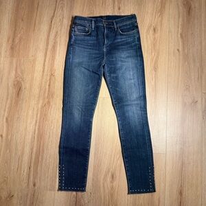 Citizens of Humanity Rocket Crop High Rise Skinny Jeans Frayed Hem Women’s Sz 26